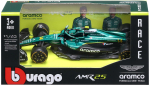 M&auml;nguasja v&otilde;idus&otilde;iduauto Bburago Aston Martin AMR 25 2025 18-38250, 1:43, roheline v.