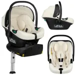 Kaasaskantav turvah&auml;ll Lionelo Astrid I-Size Set Plus, kreemjasvalge, 40 - 87 cm