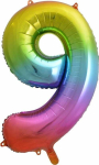 &Otilde;hupall number GoDan Rainbow Number 9, mitmev&auml;rviline