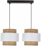 Valgusti lagi Candellux Lighting Forni 32-18274, E27, 2 x 40 W, pruun v./valge v. / must v.