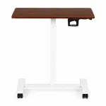 Arvutilaud reguleeritava k&otilde;rgusega ModernHome JNI-PN01-5-16, 70 cm x 48 cm, 71.5 - 112 cm, pruun v./valge v.