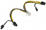 Juhe Akyga PCIe 6-pin - PCIe 8-pin x2 AK-CA-55 PCI Express 6-pin female, PCI Express 6+2-Pin x 2, 0.15 m