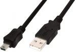 Juhe Assmann AK-300130-010-S Mini USB male, USB 2.0 A male, 1 m, must