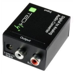 Adapter Techly Coaxial Or Tosling To Analog Audio Converter RCA x 2, RCA female, must v.