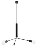 Valgusti rippuv Sollux Duoma 3D 4182-03, E27, 3 x 60 W, must v. / must v.