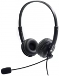 Juhtmega k&otilde;rvaklapid Sandberg USB Office Headset Saver, must v.