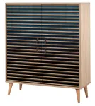 Kapp Kalune Design Multilux 222, sinine v./pruun v., 95 cm x 36 cm x 111 cm