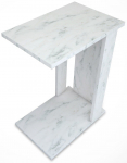 Kohvilaud Kalune Design Pasific C Sehpa Marmo, valge v./hall v., 30 cm x 43 cm x 61 cm