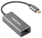 Adapter Natec USB-C 3.1 - RJ-45 USB-C 3.1 male, RJ-45 female, hall v.