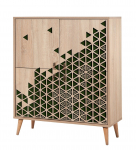 Kapp Kalune Design Multilux 121, pruun/roheline, 36 cm x 95 cm x 111 cm