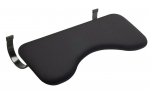 Randmetugi Jobmate Arm Rest, 660 mm x 300 mm x 30 mm, must v.