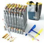 Kahepoolsete markerite-viltpliiatsite komplekt Arrtx Marker Pens, kahepoolsed, 40 tk