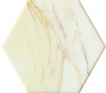 Plaadid, keraamiline Tubadzin Flare White hexagon PS025880110-0125-1-011, 11 cm x 12.5 cm, valge v.