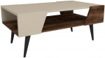 Kohvilaud Kalune Design Aren, p&auml;hklipuu v./beež v., 53.6 cm x 90 cm x 38 cm