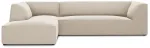 Nurgadiivan Micadoni Home Ruby 4 Seats, hele pruun v., vasak, 273 x 180 cm x 69 cm