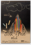Joonistuspaber Smiltainis Start Pad, A4, 120 g/m&sup2;, must, 29.7 cm x 21 cm