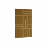 Dekoratiivsed tekstiilist seinapaneelid Quadratta, 195 cm x 120 cm, 3.5 cm, kollane v., 26 tk