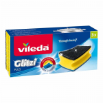 Puhastusk&auml;sn Vileda GLITZI PLUS VILE00144, must v./kollane v., 3 tk
