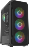 Arvuti korpus Fury Shobo SH4F RGB, must v.