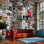 Tapeet Artgeist Banksy - A Collage WSR10M440-P, 1000 cm x 50 cm