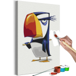 Maalimine numbrite j&auml;rgi Artgeist Grumpy Penguin MA_0566, mitmev&auml;rviline, 40 x 60 cm