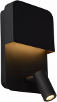 Valgusti seinale Lucide Boxer 79200/08/30, LED, 3000 &deg;K, 2 x 5 W, must v.