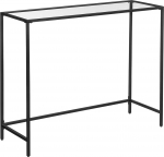Konsoollaud Leobert, must v./l&auml;bipaistev v., 35 cm x 100 cm x 80 cm