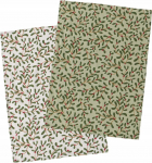 K&ouml;&ouml;gir&auml;tikute komplekt Boltze Mistletoe, valge v./punane v./roheline v., 70 cm x 50 cm, 2 tk