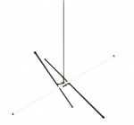 Valgusti rippuv Domoletti Tanger CL23018-3 L90, LED, 3000 &deg;K x 34 W, must v.