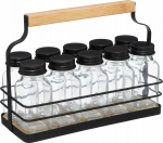 Maitseainete riiul 5five, pruun v./must v., 21.5 cmx9 cm