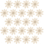 Seinakleebis BabyOno Daisies V, beež