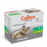 Kassi m&auml;rgtoit Calibra Premium Line Sterilised, maks/l&otilde;he, 0.1 kg, 12 tk