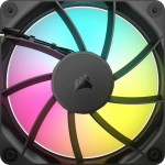 Ventilaator Corsair RS120 ARGB, 12 cm, must v.