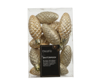 J&otilde;ulupuu ehe Decoris, kuldne v., 4.5 - 14 cm, plastik, 12 tk