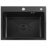 K&ouml;&ouml;givalamu Rea Liam, roostevaba teras, 58 cm x 45 cm x 18.5 cm, must v.