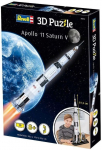 3D-pusle Revell Apollo 11 Saturn V 00250, 35.5 cm x 17 cm, 136 tk, valge v.