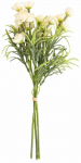 Kunstlik kimp Homla Camelia, valge v./roheline v., 30 cm