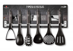 Kahjustatud pakendiga toode. K&ouml;&ouml;giriistade komplekt Berlinger Haus Carbon Pro BH-6330, 32 cm, must v./hall v., 6 tk