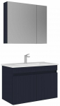 Vannitoa m&ouml;&ouml;bli komplekt Kalune Design Tivoli, matt tumesinine v., 45 cm x 85 cm x 57 cm