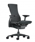 T&ouml;&ouml;tool Herman Miller Embody, 38.1 - 45.7 x 74.9 x 106.7 - 114.3 cm, must v.