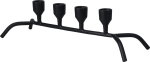 K&uuml;&uuml;nlahoidja A98200710, metall, 12 cm, must v.