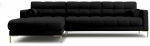 Nurgadiivan Cosmopolitan Design Bali Neve 100, kuld v./must v., vasak, 185 x 293 cm x 75 cm