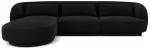 Nurgadiivan Cosmopolitan Design Velvet Tulum, must v., vasak, 156 x 255 cm x 70 cm