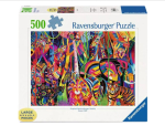 Pusle Ravensburger Jeweled Jungle, 49 cm x 36 cm, 500 tk