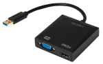 Adapter Logilink USB 3.0, VGA / HDMI, must v.
