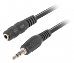 Juhe Lanberg 3.5mm / 3.5mm 3.5 mm male, 3.5 mm male, 5 m, must v.