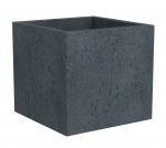 Lillepott Scheurich Stony Black 240/30, plastik, must
