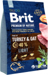 Kuiv koeratoit Brit Premium By Nature Light, kalkun, 3 kg