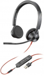 Juhtmega k&otilde;rvaklapid Plantronics Blackwire 3325, must v.