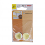 Kaitsenurgik, &Oslash; 2.5 cm, plastik, valge v., 2 tk